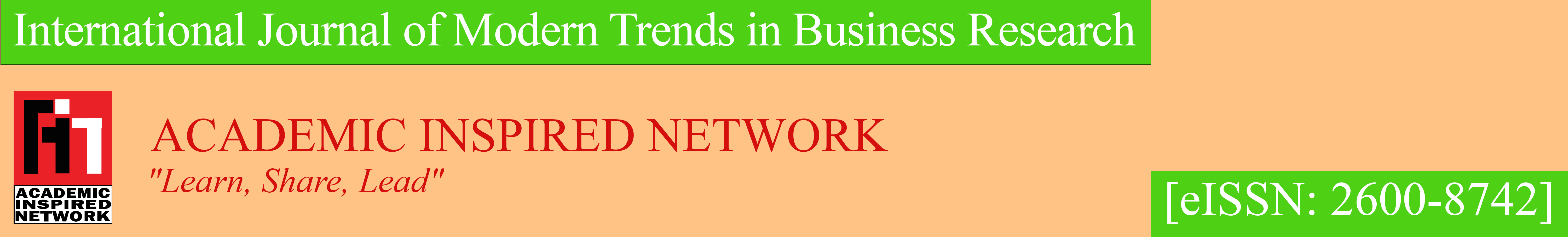 International Journal of Modern Trends in Business Research